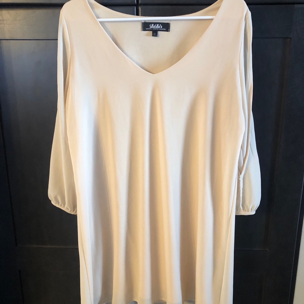 Blush shift dress